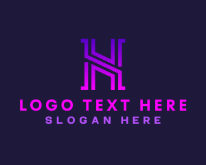 Letter H - Startup Tech Firm logo design