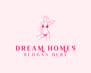 Waxing - Feminine Lingerie Boutique logo design