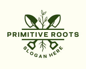 Shovel Root Landscaping logo design