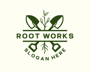Root - Shovel Root Landscaping logo design