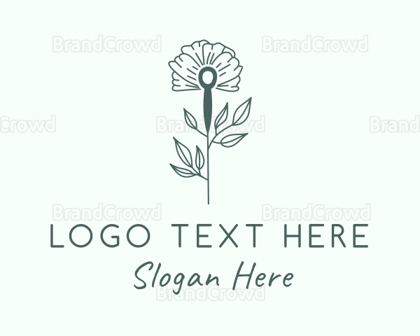 Tulip Flower Needle Logo