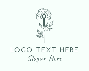 Yogi - Tulip Flower Needle logo design