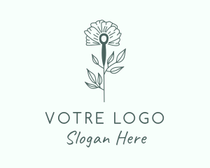 Yogi - Tulip Flower Needle logo design