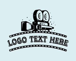 Retro Film - Camera Videography Studio logo design