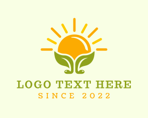 Sustainable - Sunset Leaf Gardening logo design