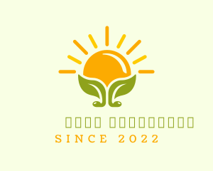 Plant - Sunset Leaf Gardening logo design