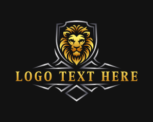 Elegant - Shield Lion Crest logo design