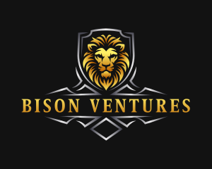 Shield Lion Crest logo design