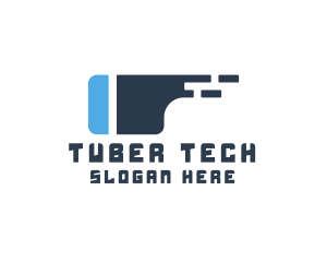 Modern Tech VR Goggles logo design