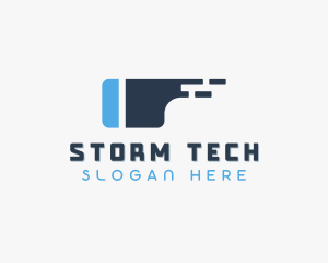 Modern Tech VR Goggles logo design