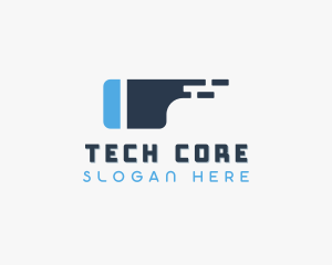 Modern Tech VR Goggles logo design