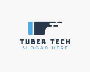 Modern Tech VR Goggles logo design