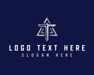 Tech - Technology Triangle Letter T logo design