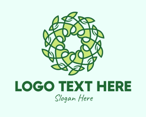 Therapy - Organic Leaf Decor logo design