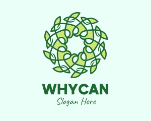 Organic Leaf Decor Logo