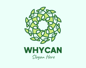 Natural Energy - Organic Leaf Decor logo design