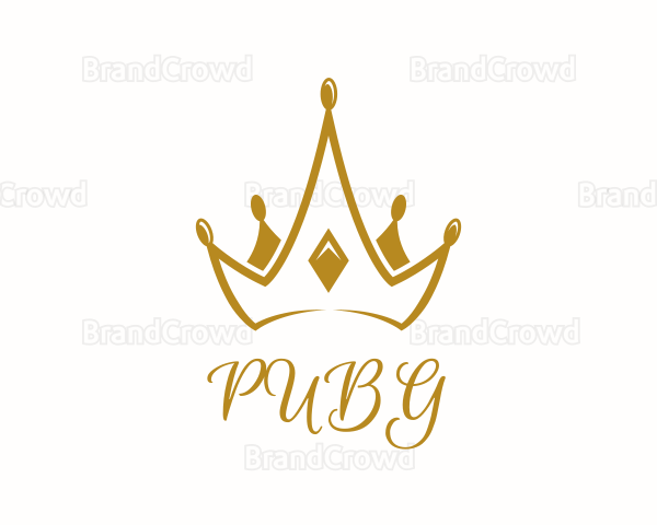 Golden Medieval Crown Logo