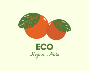 Organic Fruit Oranges Logo