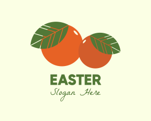 Plum - Organic Fruit Oranges logo design