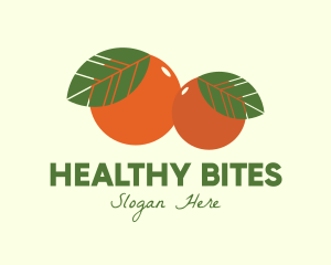 Organic Fruit Oranges logo design