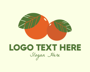 Organic Fruit Oranges Logo