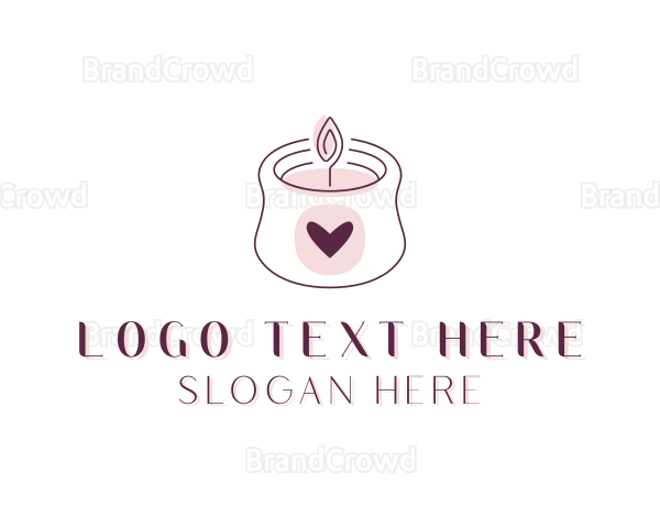 Candle Heart Wellness Logo