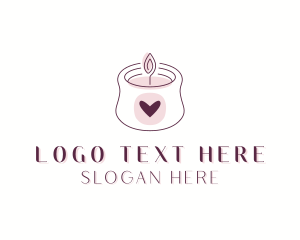 Candle Heart Wellness Logo