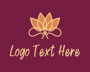 Luxury Diamond Lotus logo design