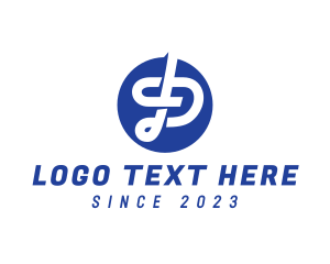 Blue - Modern Generic Business Letter P logo design
