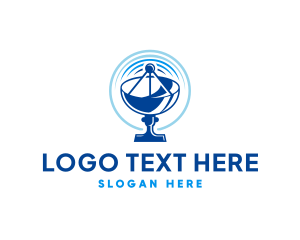Network - Satellite Network Signal logo design