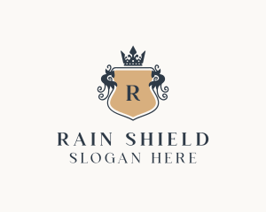 Crown Regal Shield logo design