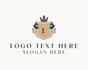 Wedding - Crown Regal Shield logo design
