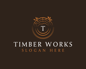 Logging Sawmill Woodwork logo design