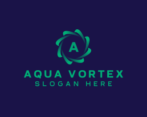 Circle Tech Vortex logo design