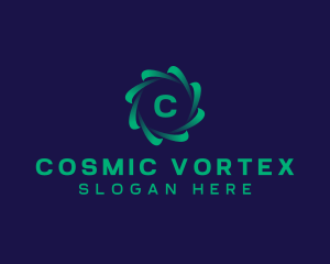 Circle Tech Vortex logo design