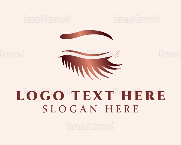 Gradient Eyelash Salon Logo