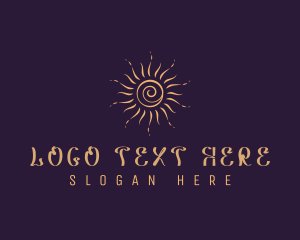 Spa - Elegant Cosmic Sun logo design