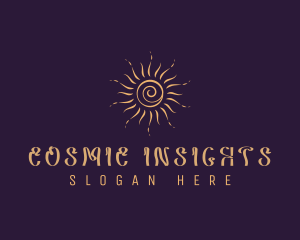 Elegant Cosmic Sun  logo design