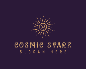 Elegant Cosmic Sun  logo design