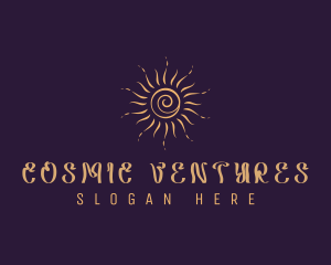 Elegant Cosmic Sun  logo design