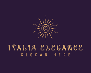 Elegant Cosmic Sun  logo design