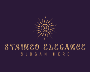 Elegant Cosmic Sun  logo design