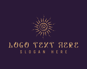 Astrologer - Elegant Cosmic Sun logo design