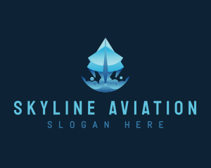 Flight - Paper Plane Flight logo design