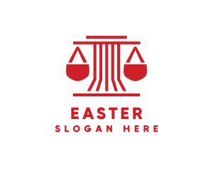 Legal - Pillar Legal Scales logo design