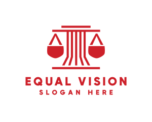 Equality - Pillar Legal Scales logo design