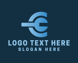 Gradient - Repair Service Lettermark logo design