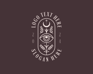 Celestial - Bohemian Moon Eye logo design