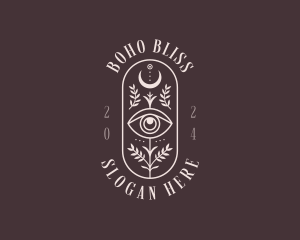 Bohemian Moon Eye logo design