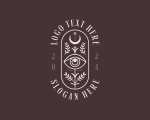 Mystic - Bohemian Moon Eye logo design